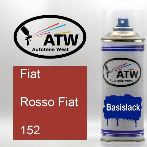 Fiat, Rosso Fiat, 152: 400ml Sprühdose, von ATW Autoteile West.